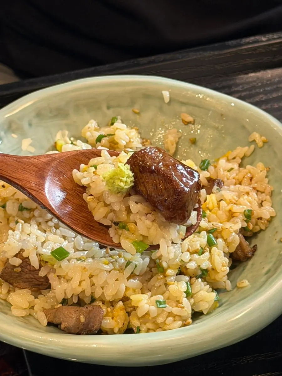 Steak pot rice setting