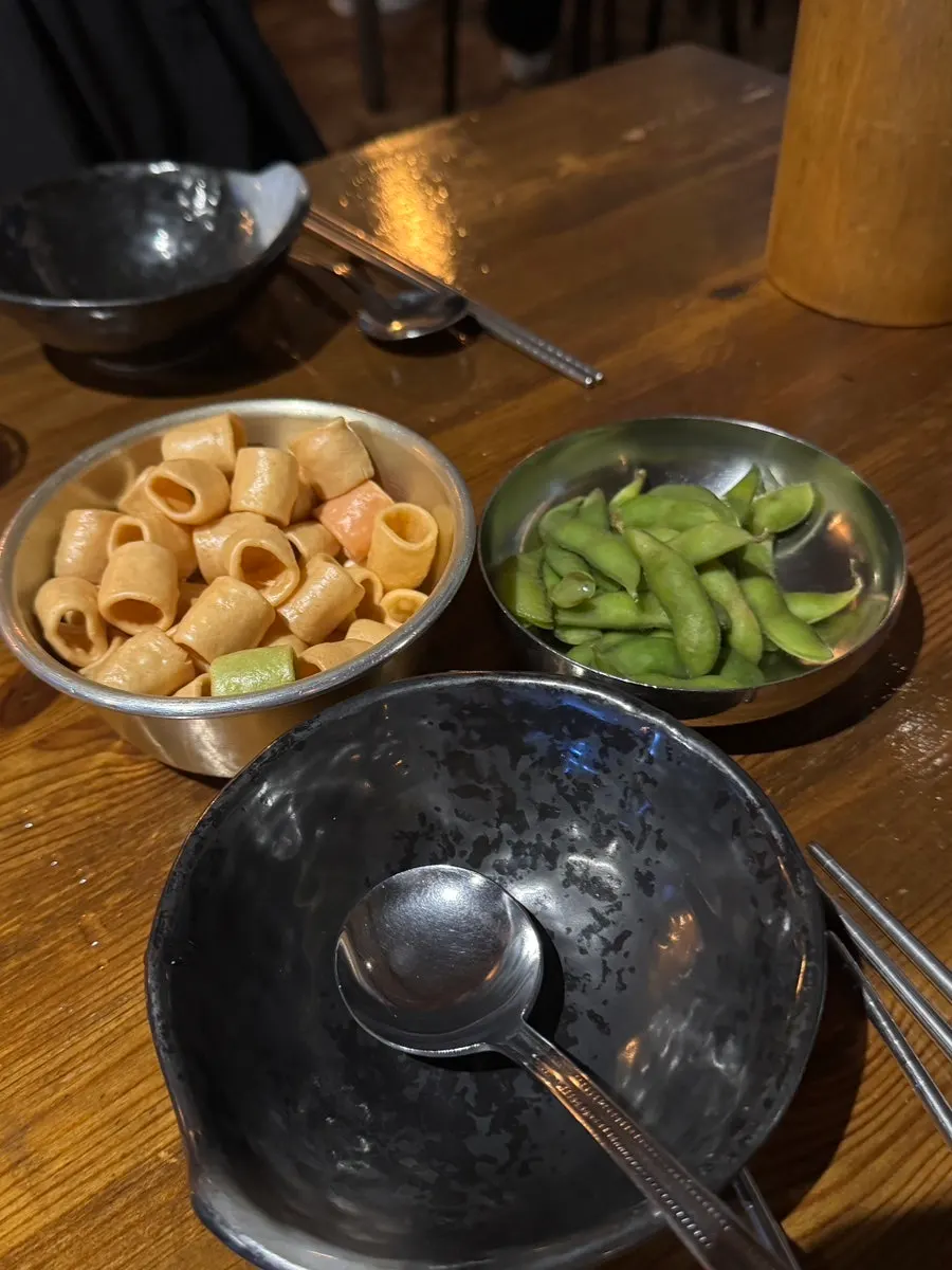 목날 기본찬과 첫 잔
