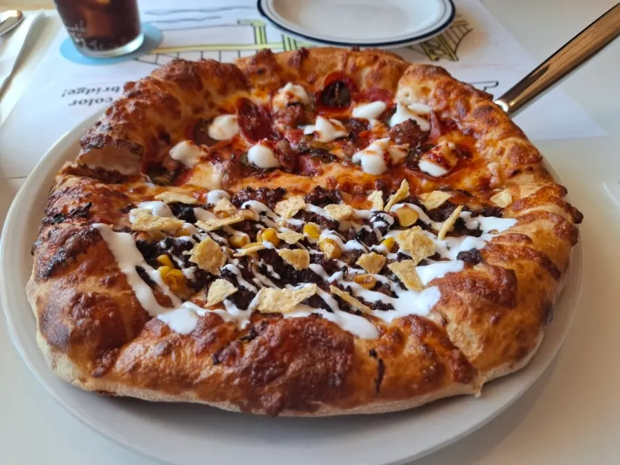 Sweet and spicy Hot Honey Pepperoni pizza