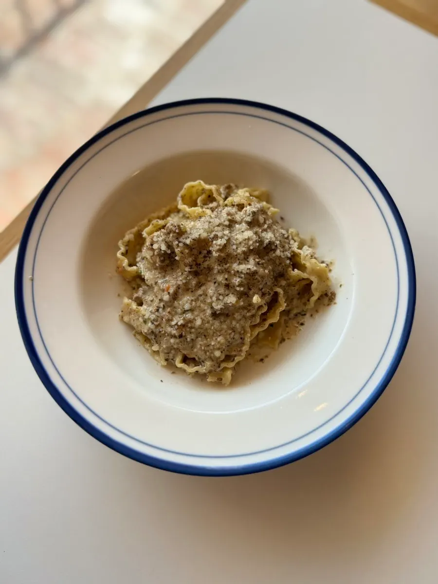 White ragu pasta