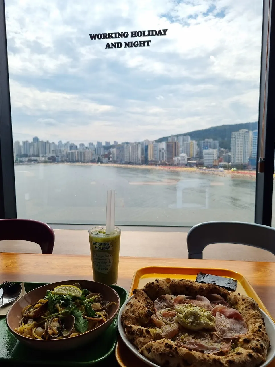 Ocean view of Gwangan Bridge from Working Holiday Minrak