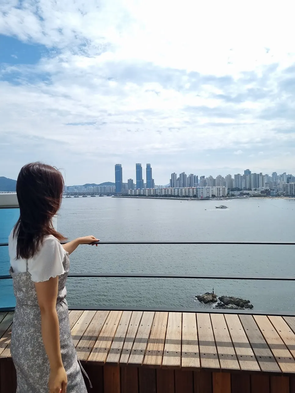 View of Gwangalli Beach from the terrace