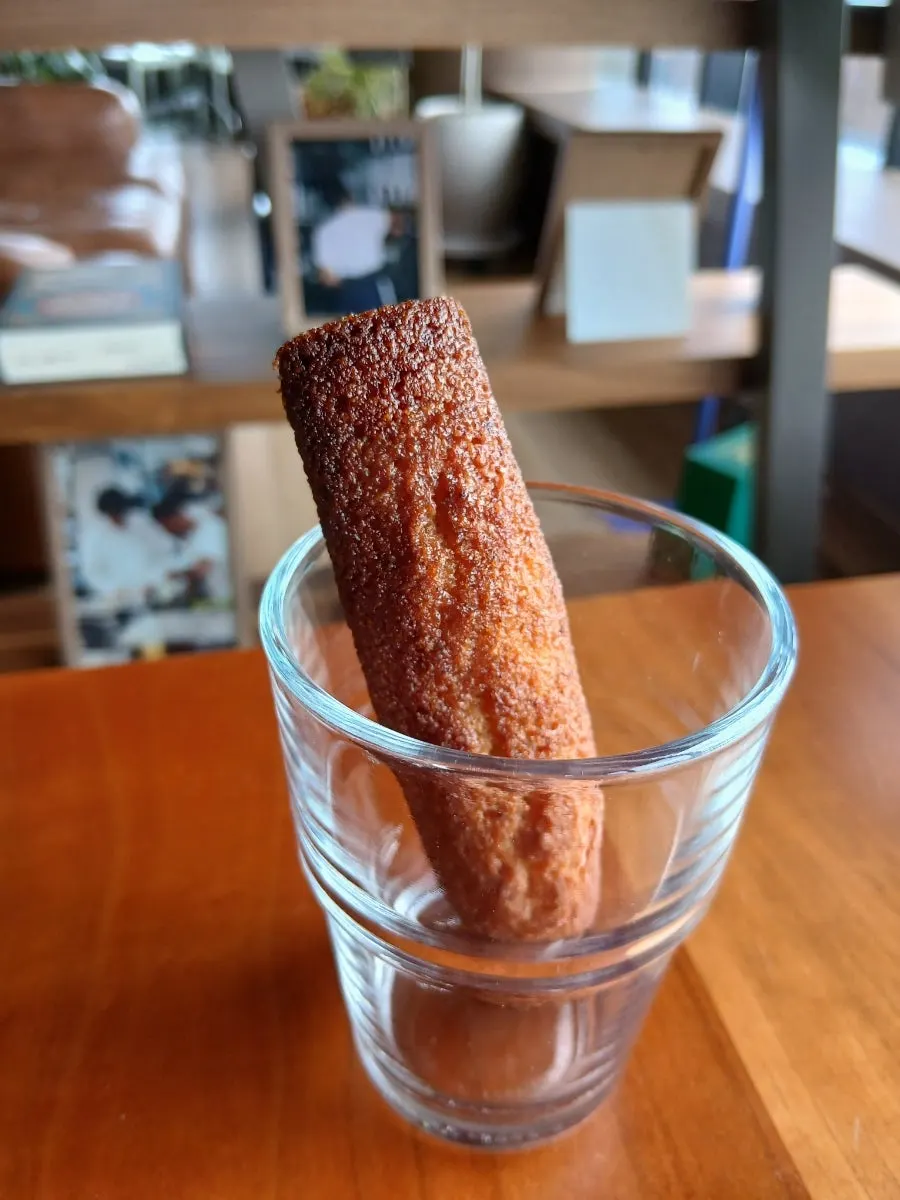 Handmade financier received for a receipt review