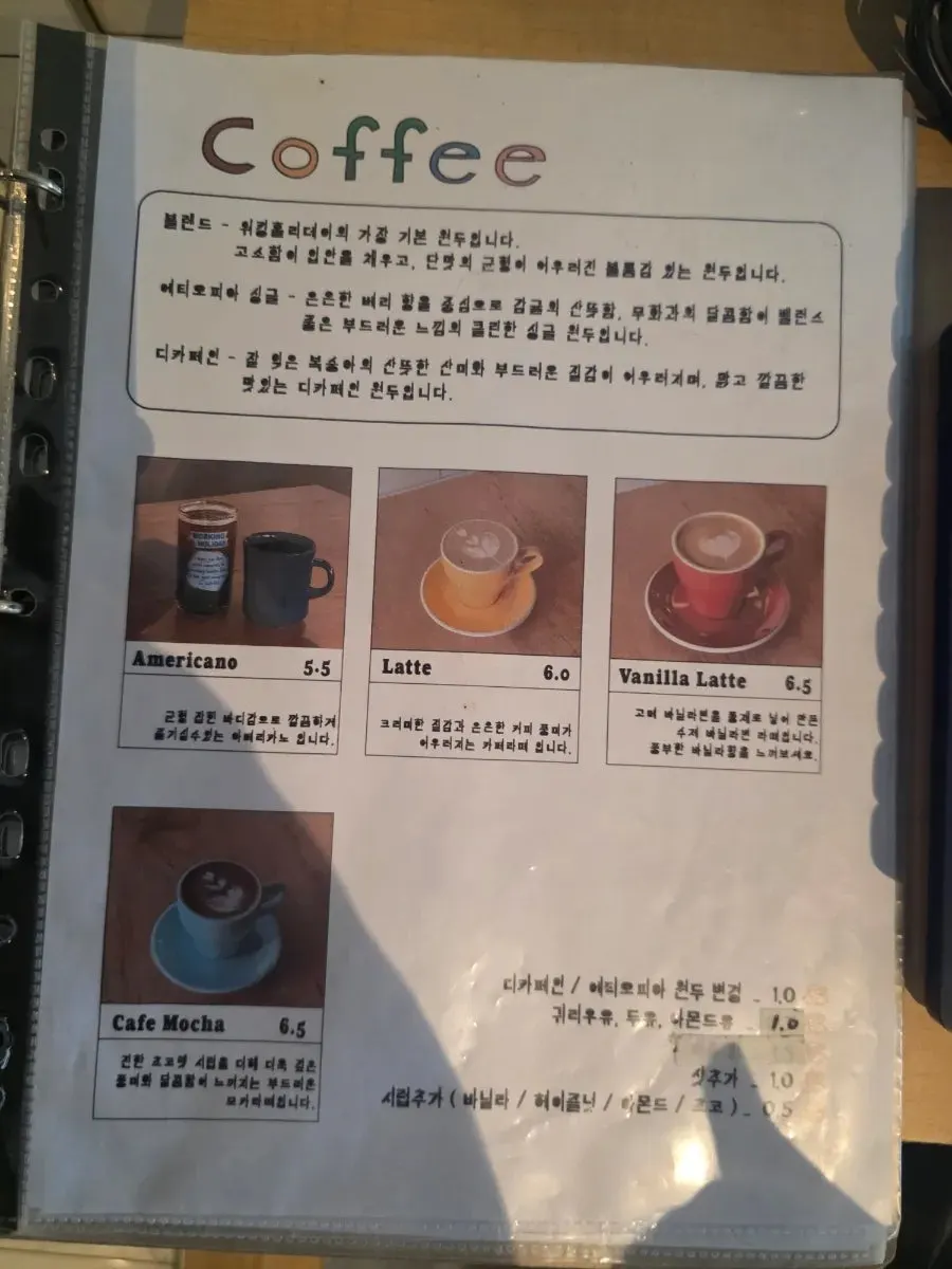Dessert menu board