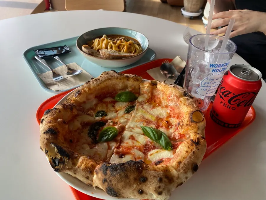 A meal shared with a friend