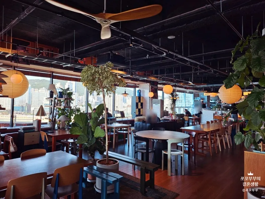 Window-side panoramic view seating