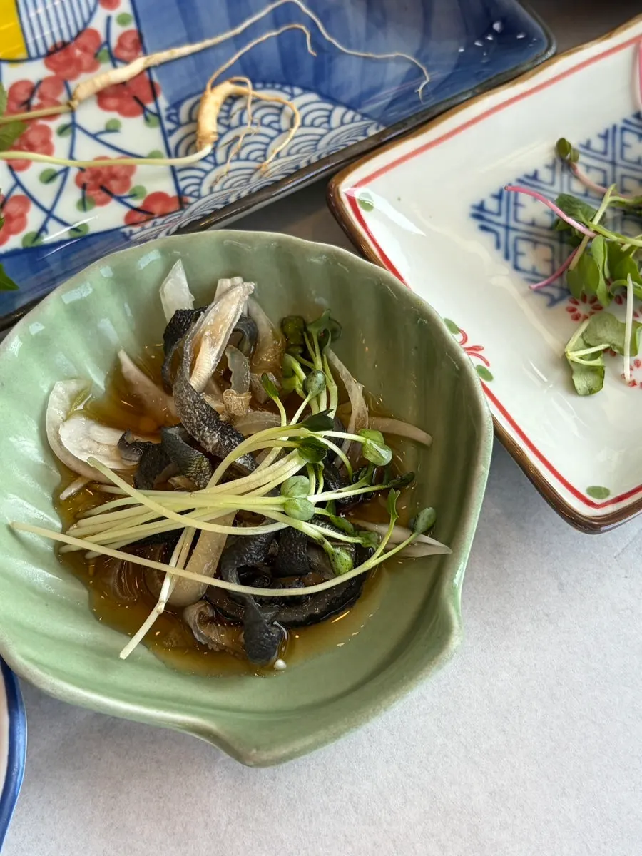 Grilled accompaniments in the dachi hansang