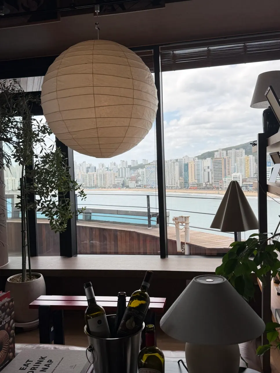 Gwangalli sea viewed from the terrace