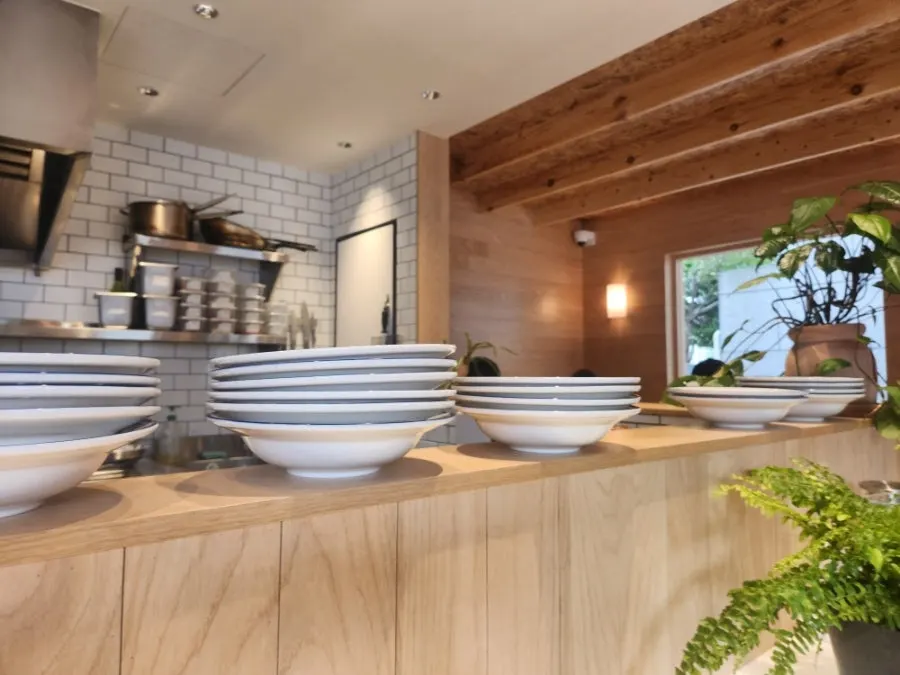 Extra Mile's interior seating and decor