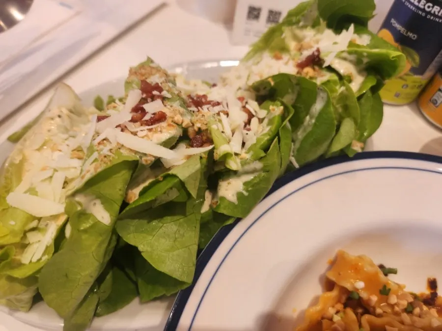 Extra Mile's salad and pasta table setting