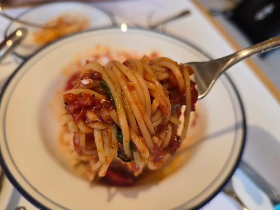 Delicious tomato pasta