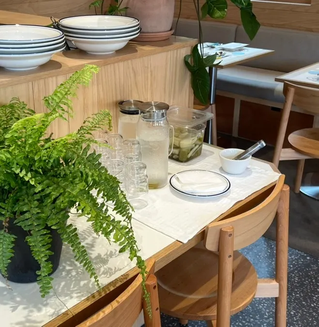Interior details at Extra Mile