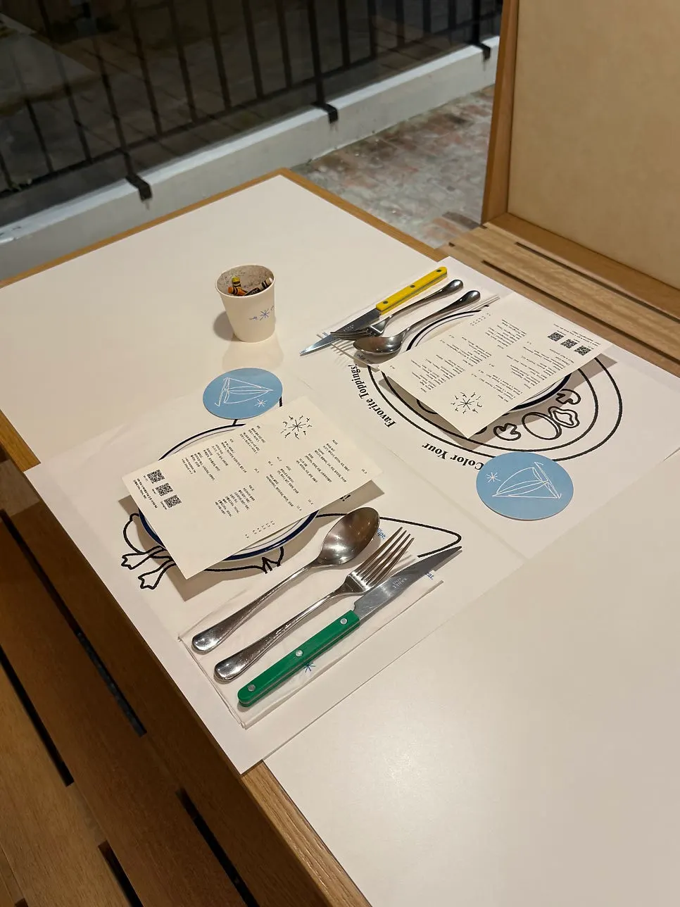 Extra Mile's pizza and pasta menu board