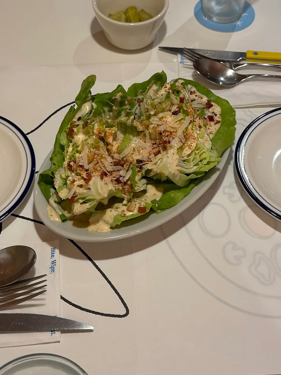Butterhead lettuce house salad