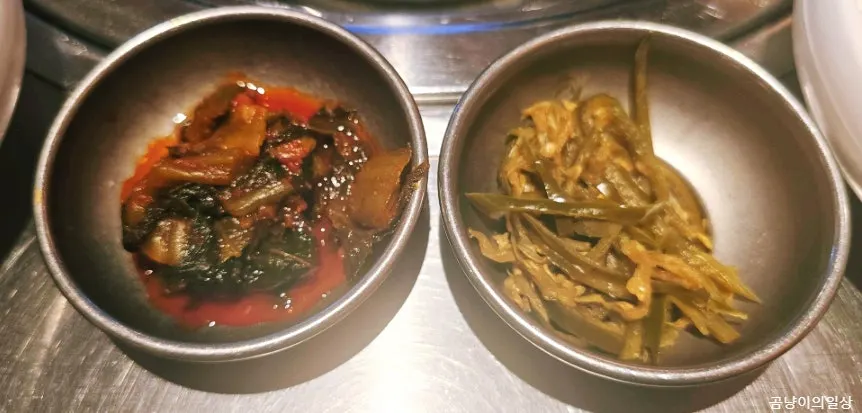 돼지갈비 2~3인세트 주문 구성