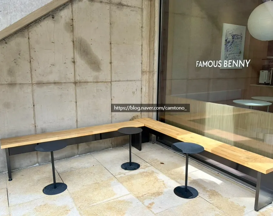 First-floor interior and outdoor tables