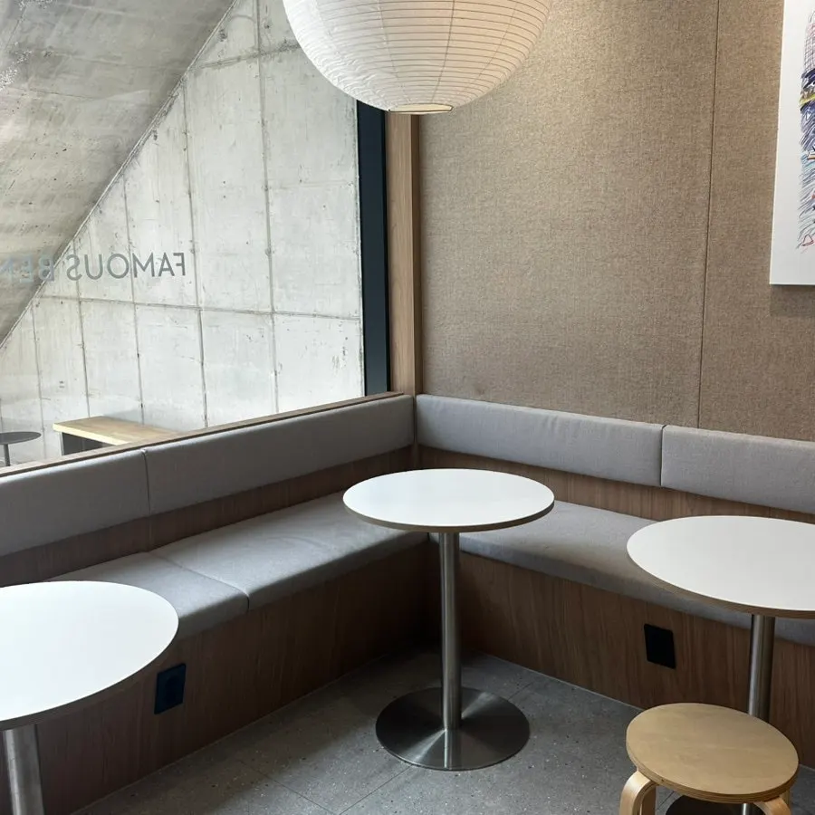 First floor interior with fresh flower decorations