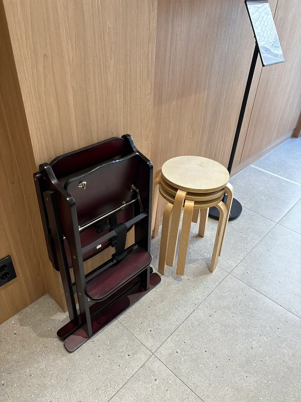 Indoor seating at the brunch café
