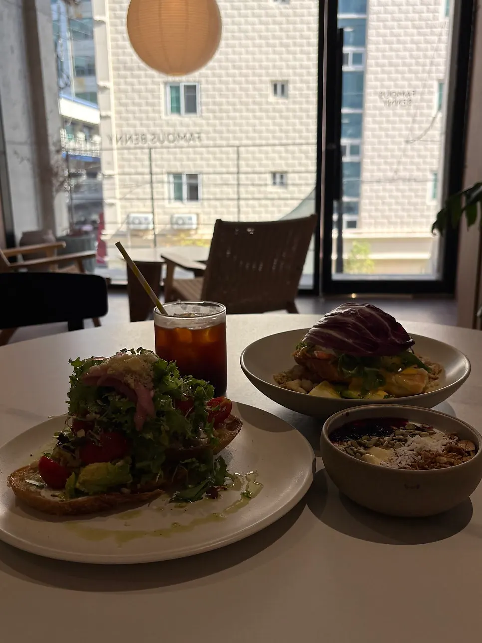The ordered brunch spread