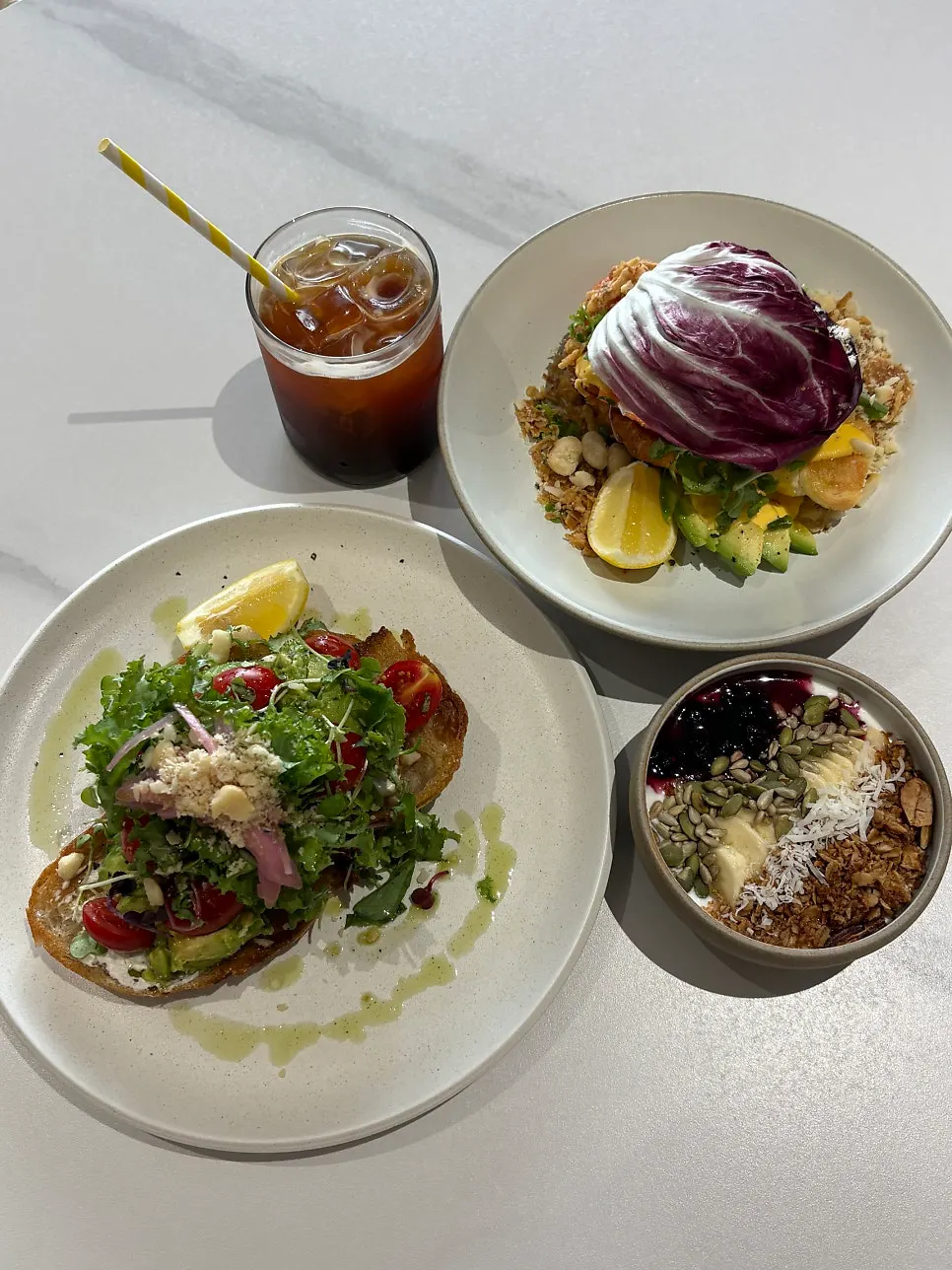 Brunch meal at Famous Benny Gwangalli Branch