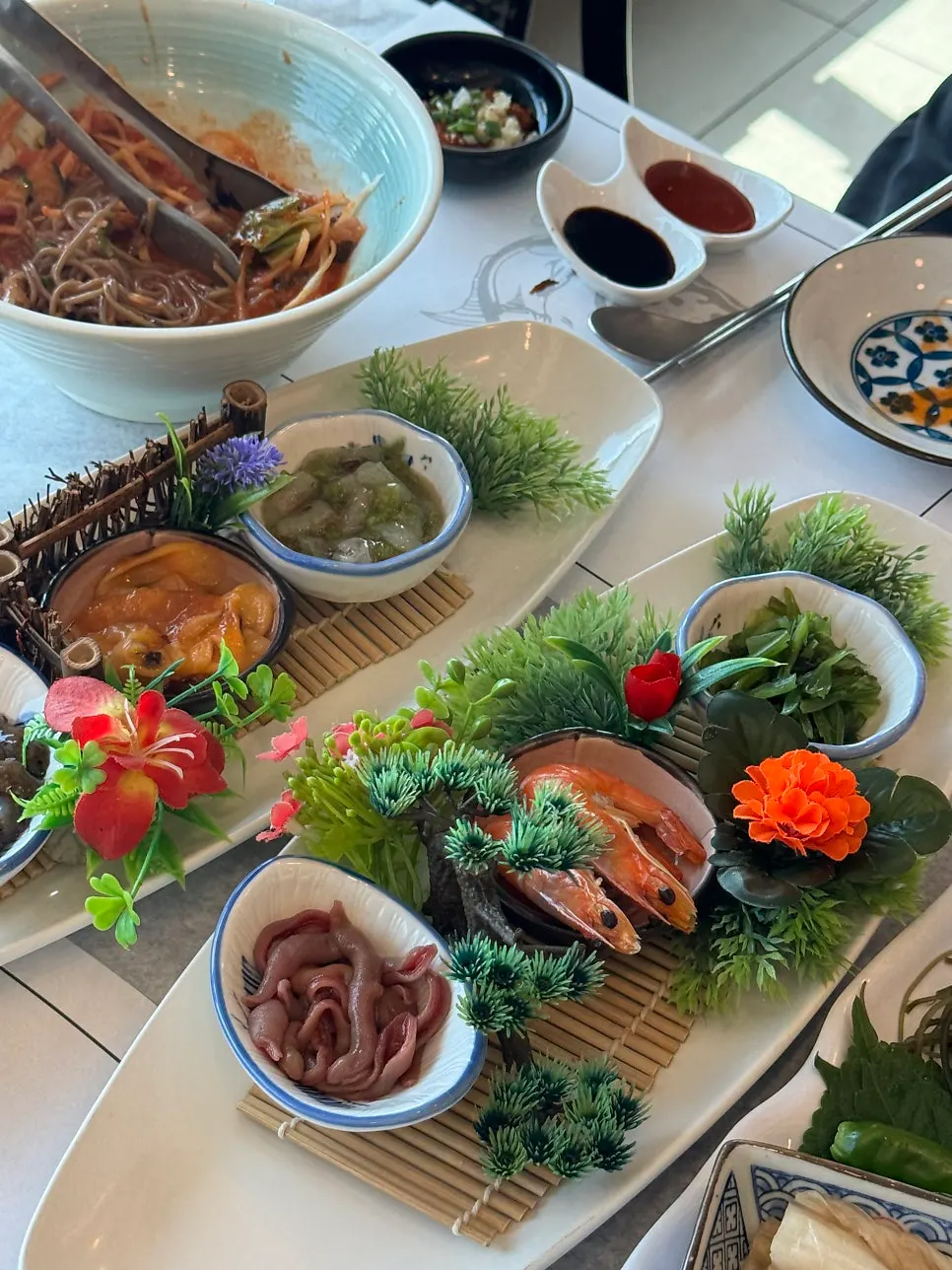 Seafood plate from the suybeon hansang