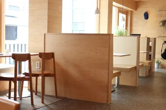 Tables arranged with distinct styles