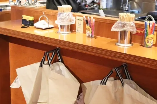 Standing tables with no chairs at Ganppa Beer