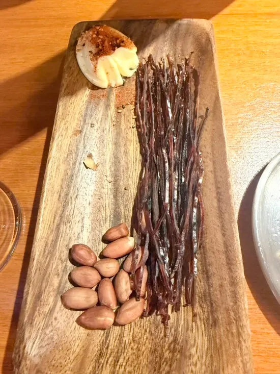 Ice cream served at the end of the meal