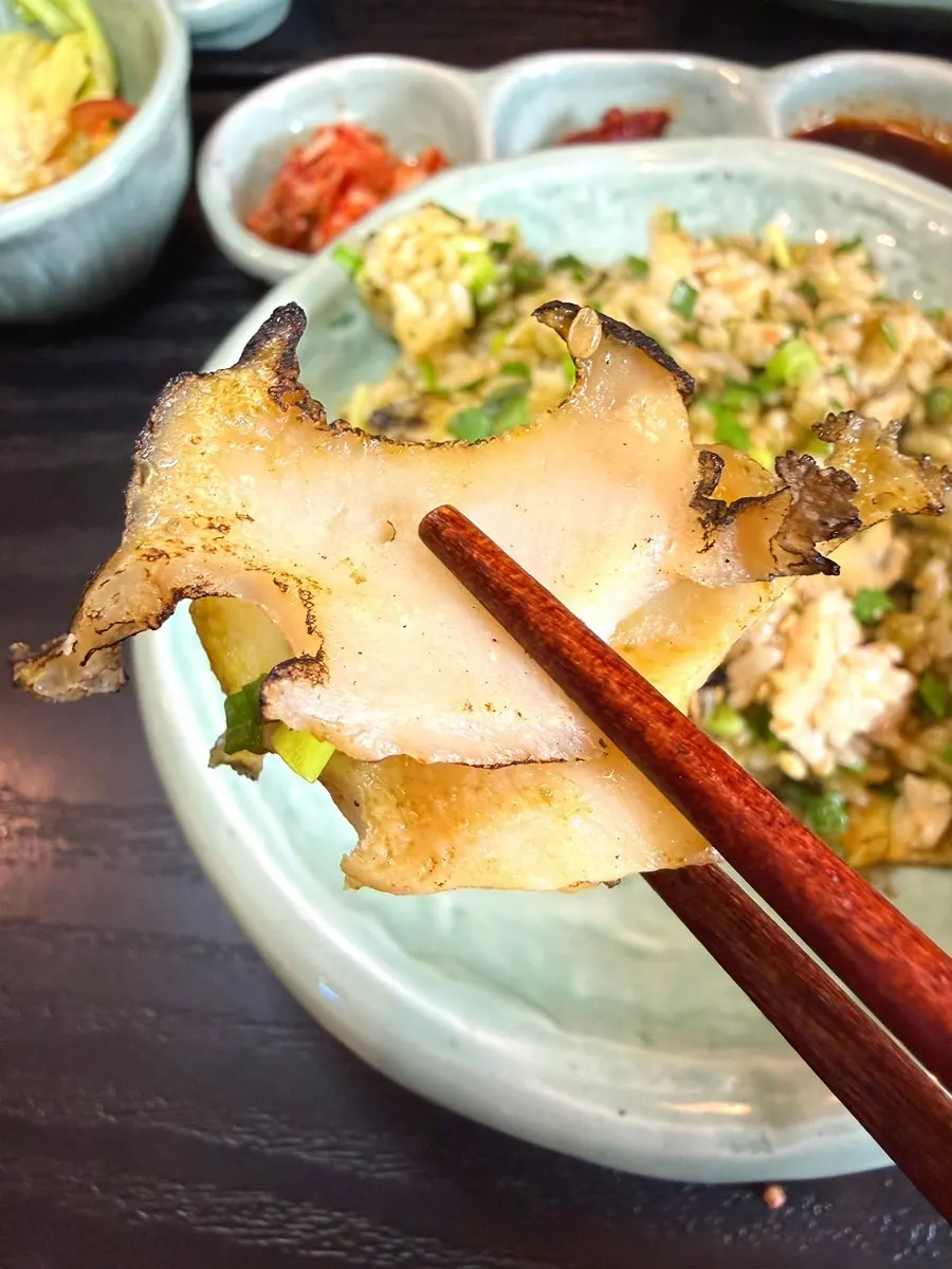 Generously filled abalone pot rice