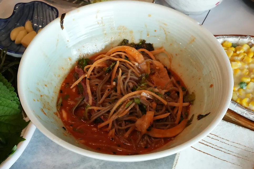 Steamed abalone with sesame oil