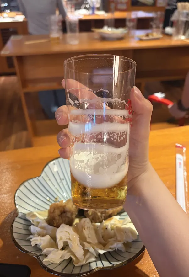 주문 직후 나온 삿포로생맥주