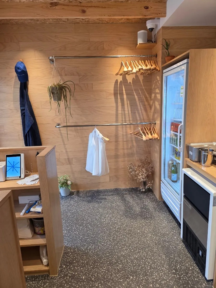 Interior near the entrance at Extra Mile