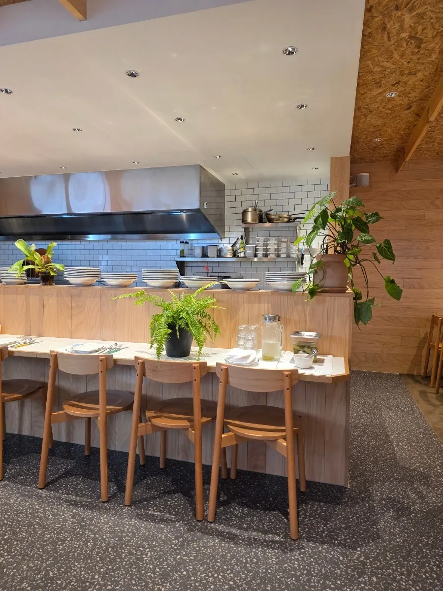 Counter seating at Extra Mile