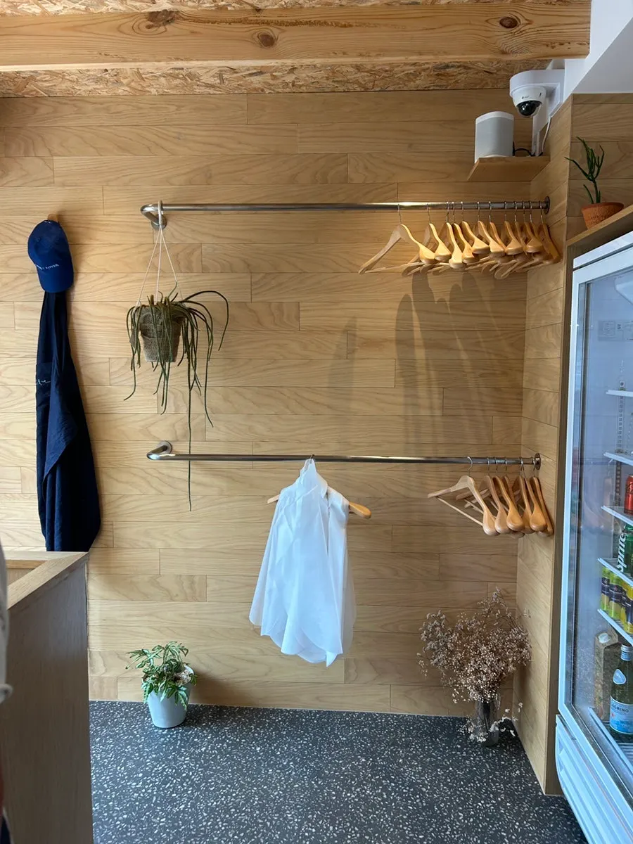 Coat hanger placed at the entrance