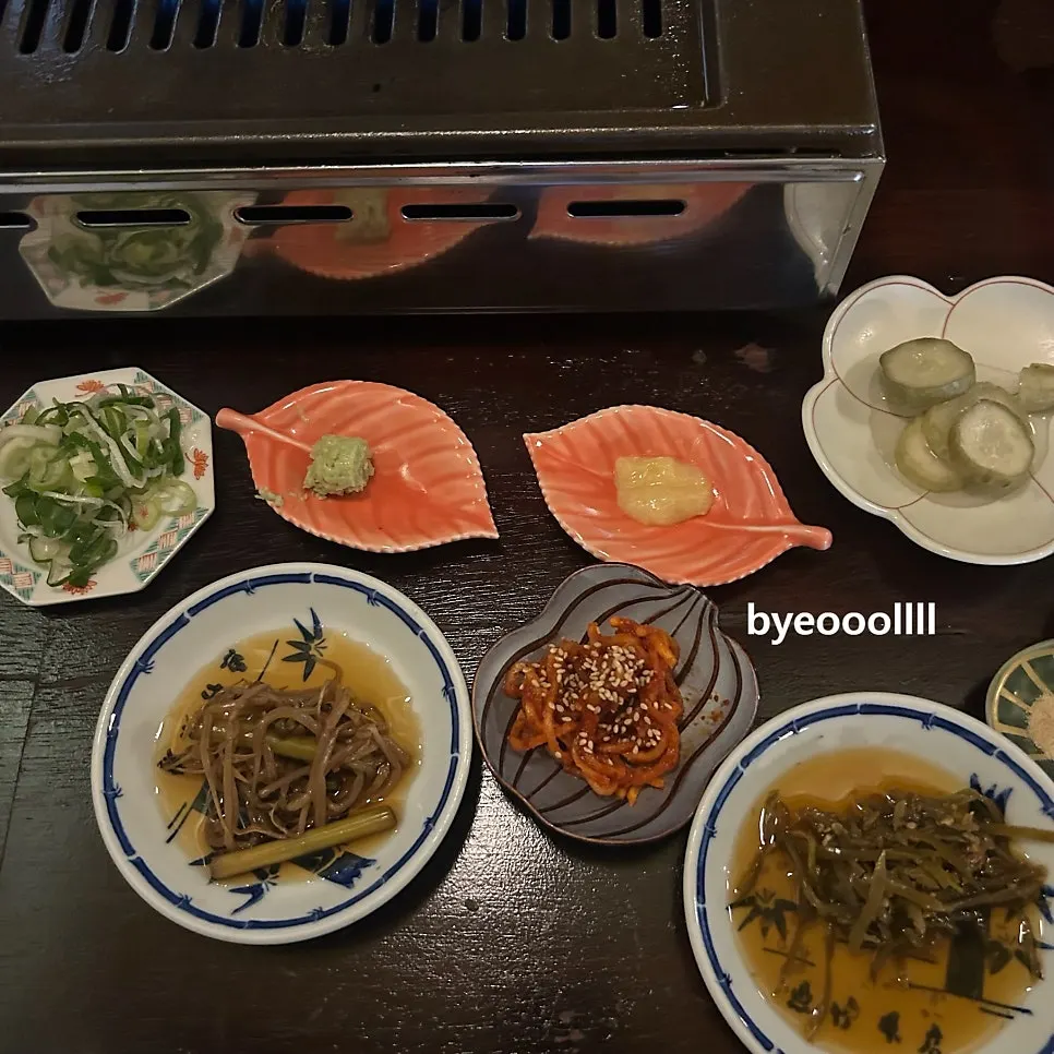 고추절임 숙주절임 무생채 밑반찬 구성