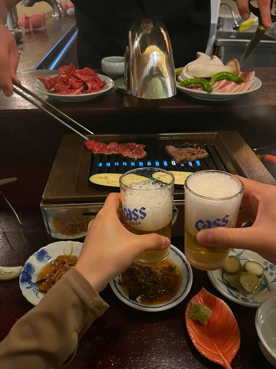 구워진 특상등심 한 점
