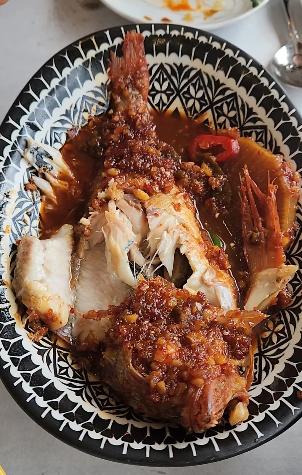 Spicy crab stew with whole crab