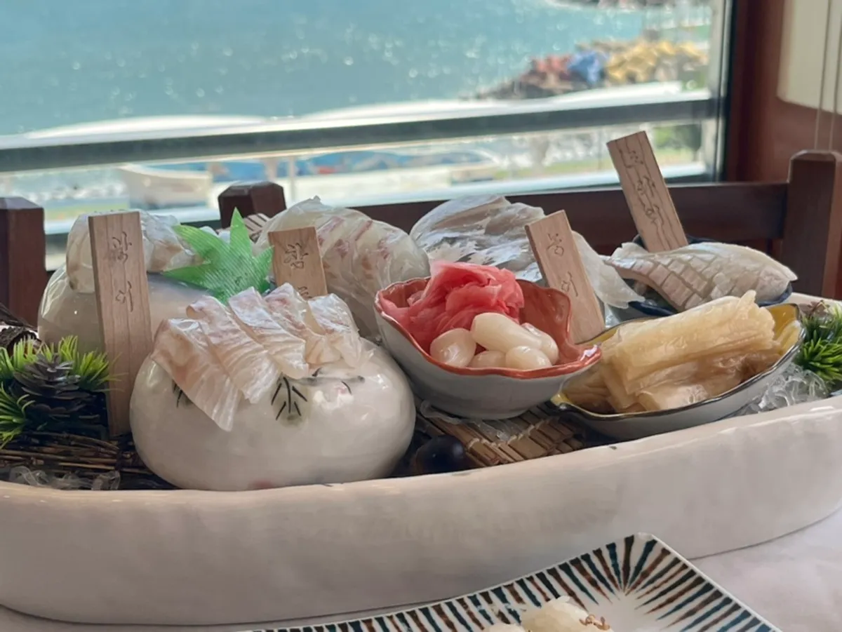 광어·농어·참돔·도다리 모둠회와 알초밥