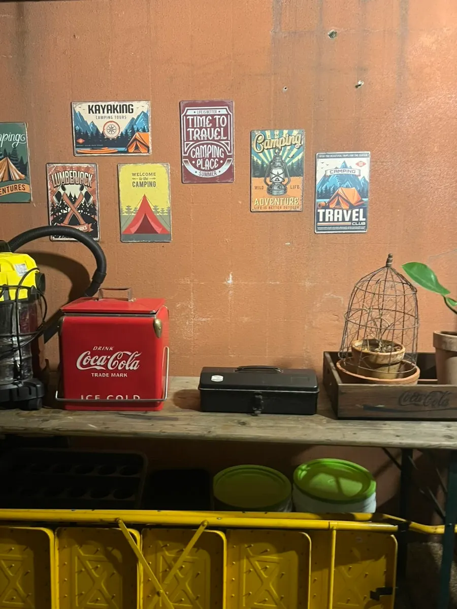 Waiting zone inside the restaurant with snacks set up