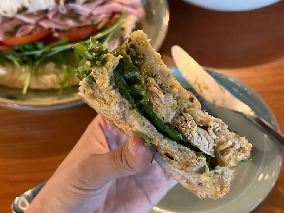 Panuozzo sandwich brunch dish