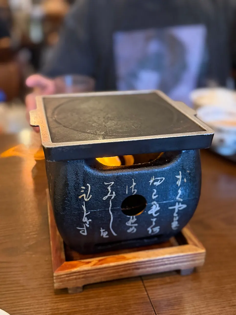 Tenderloin gyukatsu and tabletop brazier