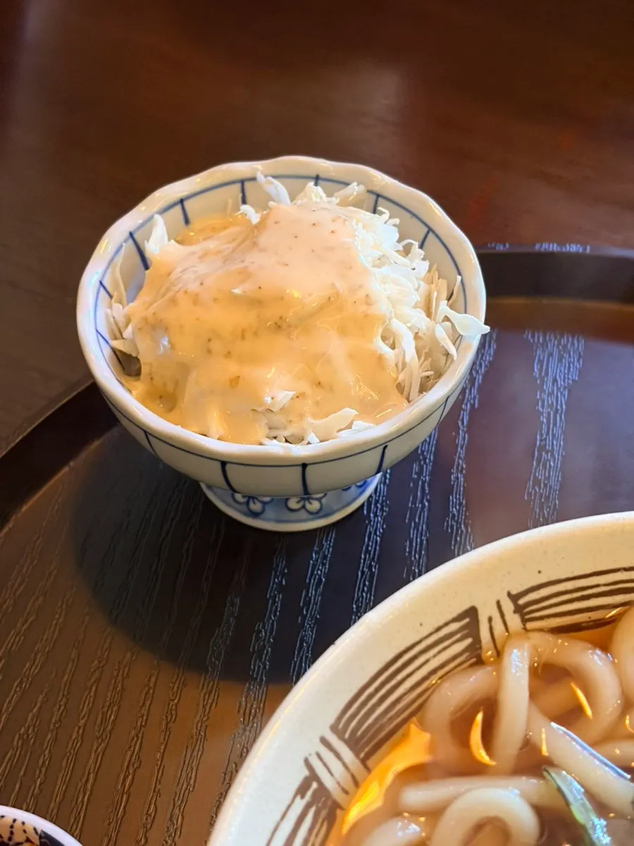 Udon noodles keeping their chewy texture