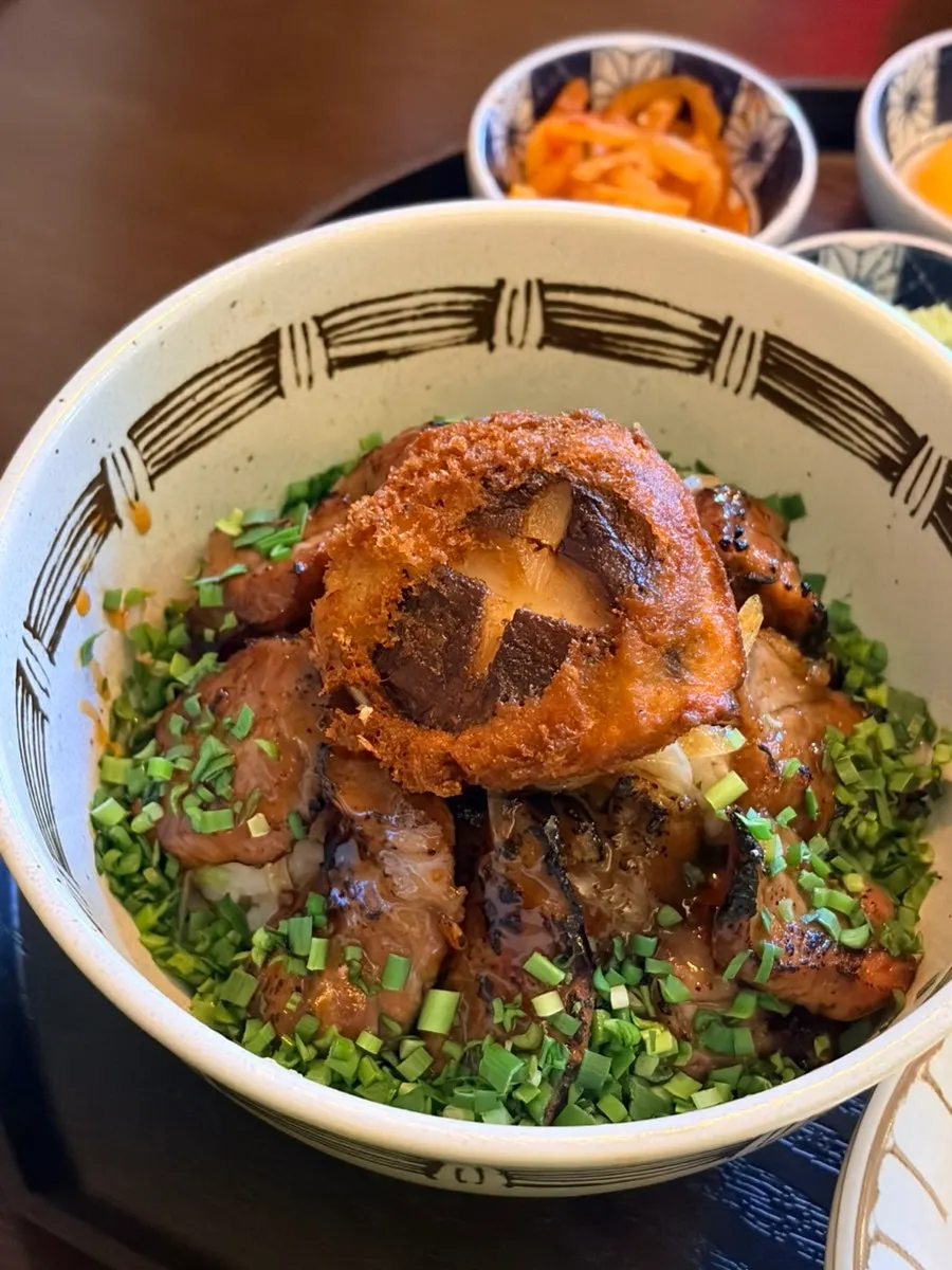 Golden-seared beef on the stekki-donburi