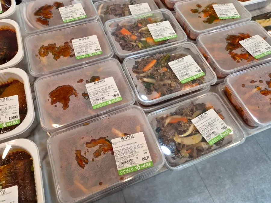 Side dishes packaged in 1–2 serving portions