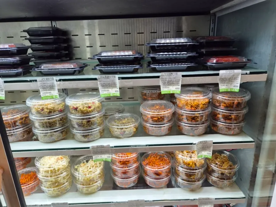 Container of braised side dishes