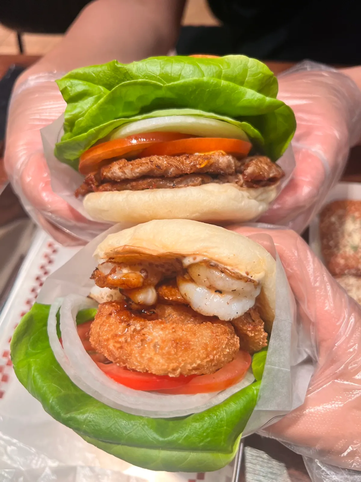 Double Base Burger with two beef patties