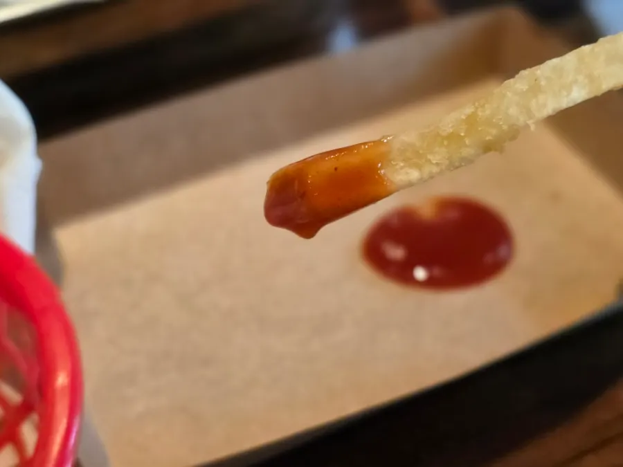 French fries from the set menu