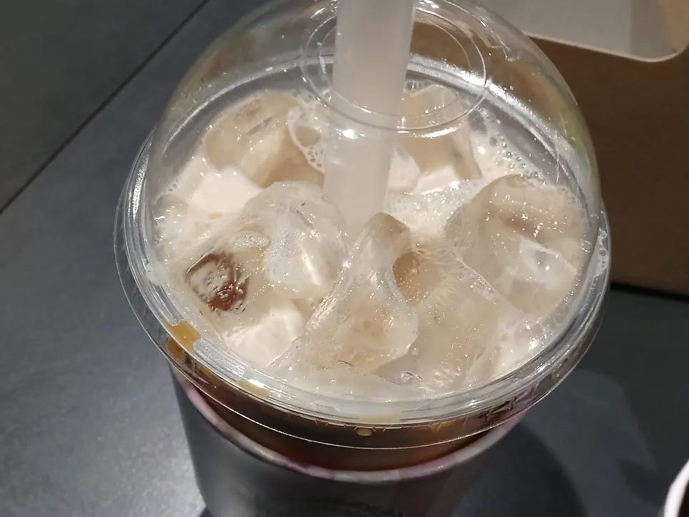 A cup of Earl Grey milk tea from Café Diaz