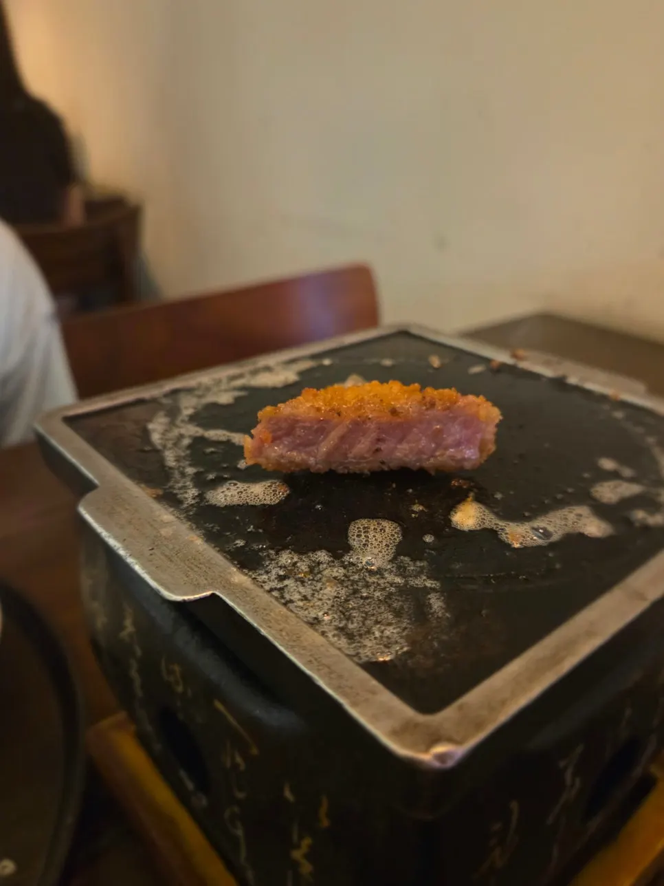 화로에 구워 먹는 규카츠