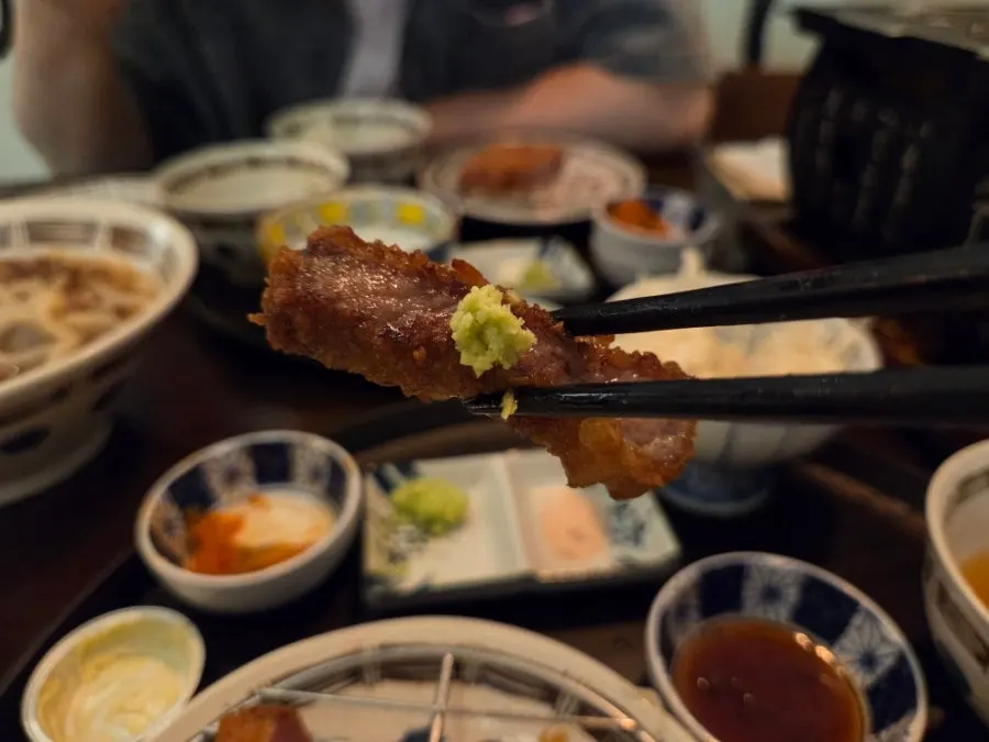 따뜻하게 구워 먹는 규카츠